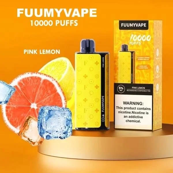 fuumyvape 10000 puffs disposable vape in uae pink lemon.webp